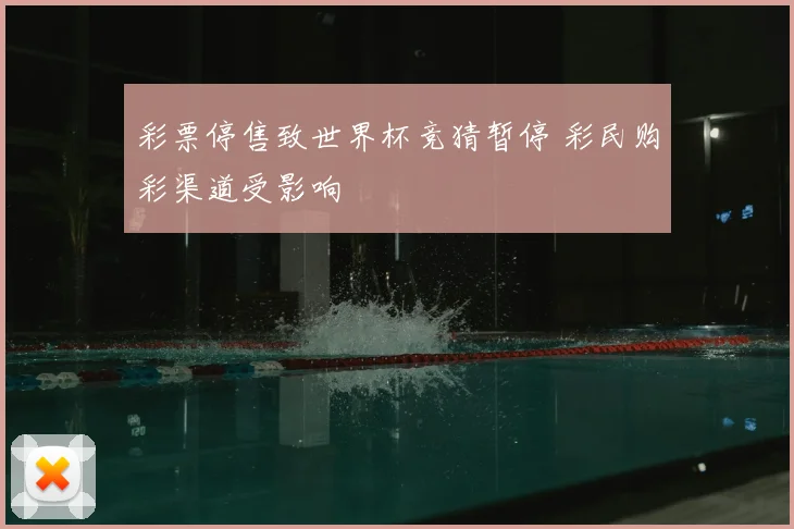 彩票停售致世界杯竞猜暂停 彩民购彩渠道受影响